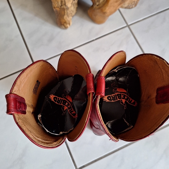 Freebird Jackson cowboy boot Red distressed Size 9 - Picture 13 of 15
